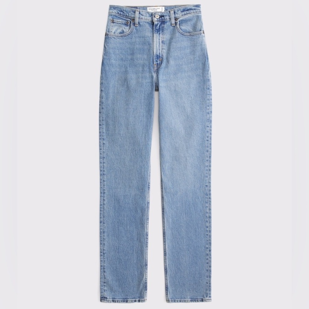 Abercrombie & Fitch the '90s slim straight leg ultra high-rise jeans size 28 EUC